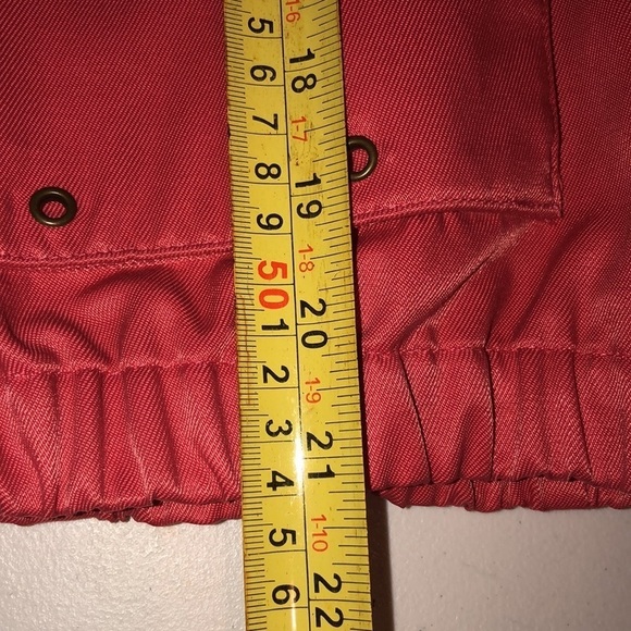 Simply Vera Vera Wang size  large coral zip front removable hooded bomber jacket - Picture 6 of 12